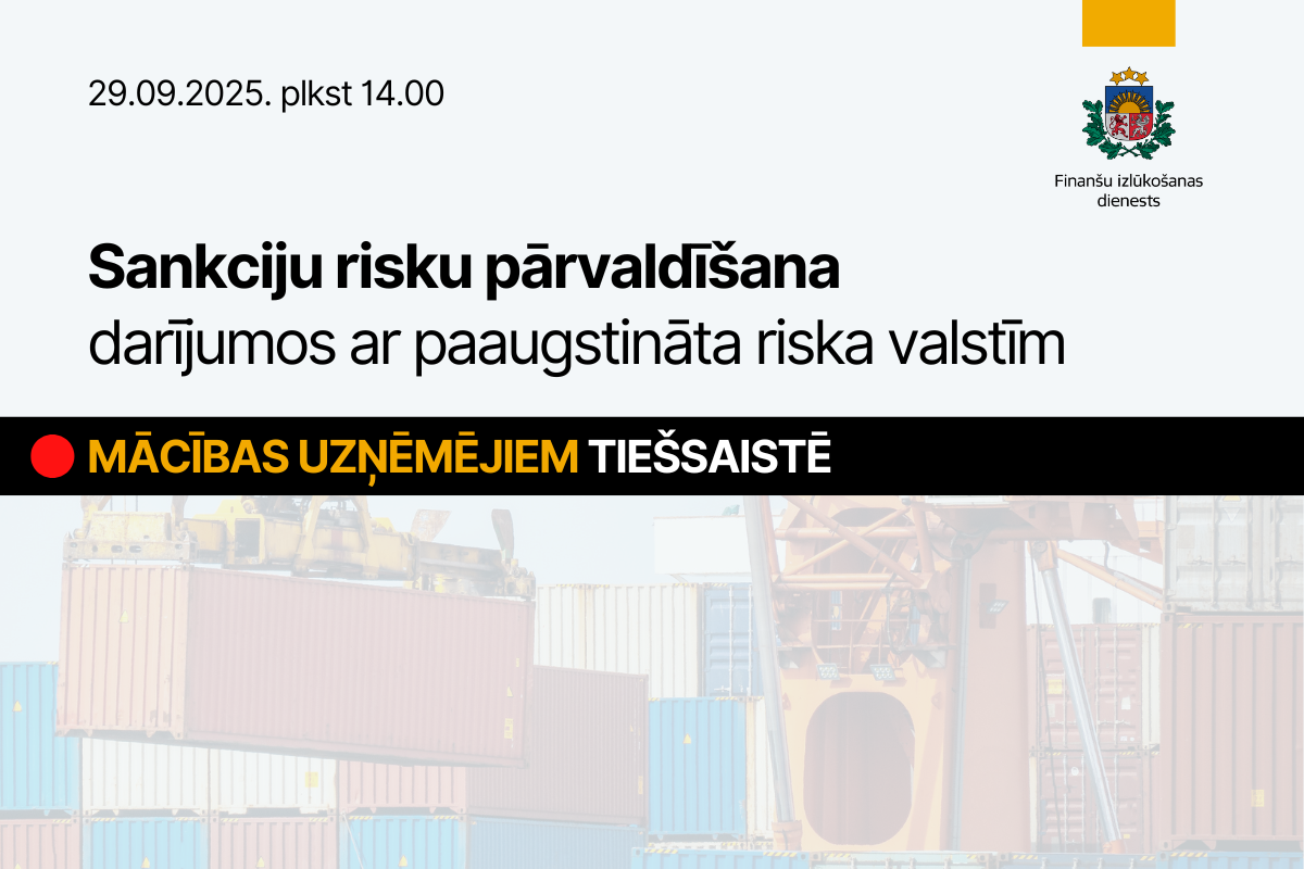 Sankciju risku pārvaldīšana: tiešsaistes mācības uzņēmējiem